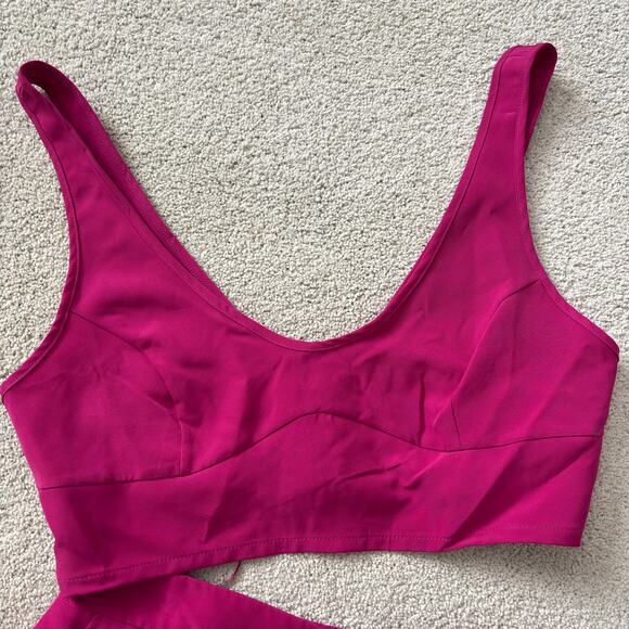 Sincerely Jules 2 Piece Crop Top & Shorts Set Pink Size Large - Picture 5 of 14